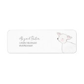 Étiquette Petit Baby shower d'agneau (Devant)