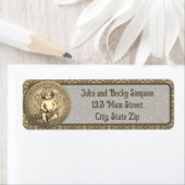 Étiquette Petit Cherub souriant (En situation)