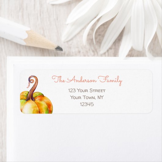 Étiquette Petit Citrouille simple (En situation)