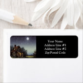 Étiquette Petit Cottage Au Lune (En situation)