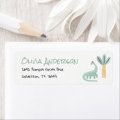 Étiquette Petit Dino Dans La Façon Dinosaur Baby shower (En situation)