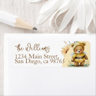 Étiquette Petit miel Baby shower de l'ours des abeilles