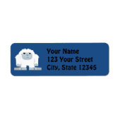 Étiquette Petit Yeti mignon (Devant)