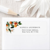 Étiquette Petite adresse de retour de baby shower (En situation)