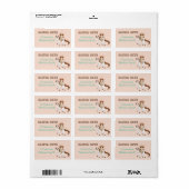 Étiquette Petite fille à cheval Filles à cheval Ouest (Feuille entière)