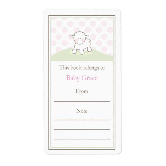 Étiquette Petite plaque d'agneau (Devant)