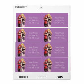 Étiquette Petites filles Anime Thunder_Cove (Feuille entière)