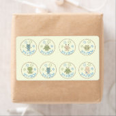 Étiquette Petits monstres Peeking Chocolat Kiss Favoriser Ta (En situation)