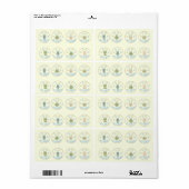 Étiquette Petits monstres Peeking Chocolat Kiss Favoriser Ta (Feuille entière)