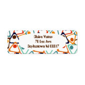 Étiquette Petits triangles les années 70 (Devant)