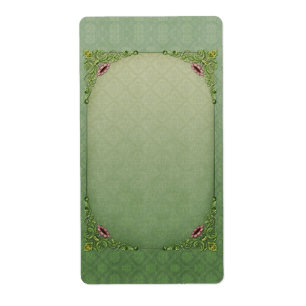 Étiquette Pétunias rose Brocade vert