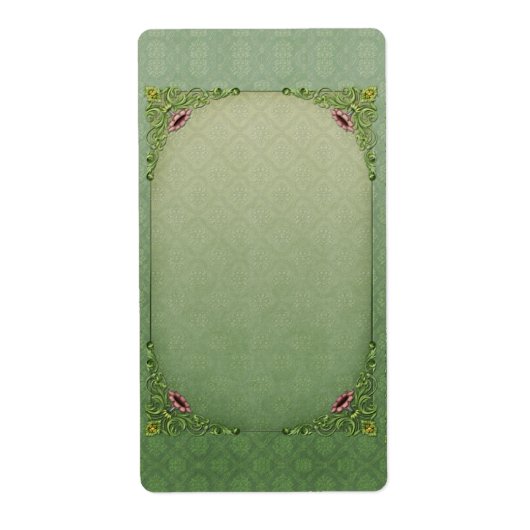 Étiquette Pétunias rose Brocade vert (Devant)