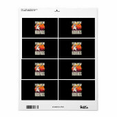 Étiquette Pew Pew Madafakas (Feuille entière)