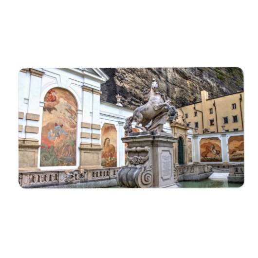 Étiquette Pferdeschwemme Salzbourg Autriche (Devant)