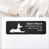 Étiquette Pharaoh Hound Egyptian Hieroglyph Adresse de retou (En situation)