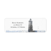 Phare côtier et thème nautique de l'océan Atlantiq