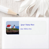 Étiquette Phare dans le Maine (En situation)