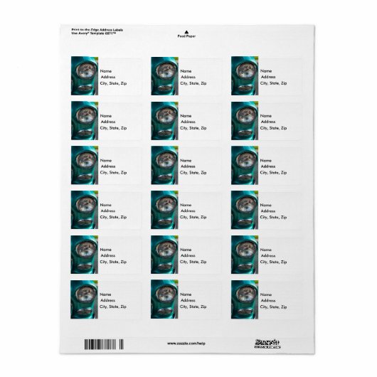 Étiquette Phare de 55 Chevy (Feuille entière)