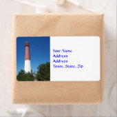 Étiquette Phare de Barnegat : Vieux Barney (En situation)