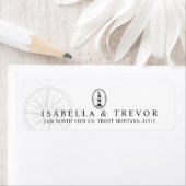 Étiquette Phare de Black Beach | Adresse de retour nautique (En situation)