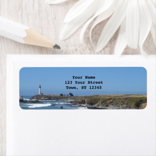 Étiquette Phare de Pigeon Point (En situation)