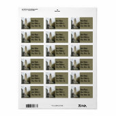 Étiquette Phare de Sandy Hook (Feuille entière)