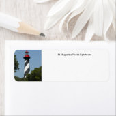 Étiquette Phare de St Augustine en Floride (En situation)