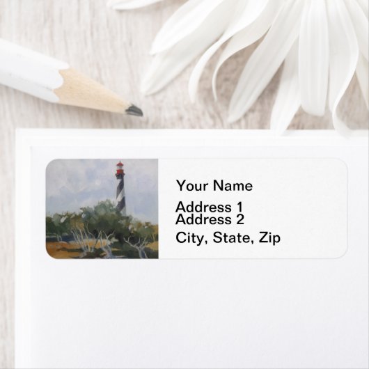Étiquette Phare Saint Augustine (En situation)