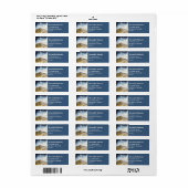 Étiquette Phare St Mary Whitley Bay Newcastle sur Tyne (Feuille entière)