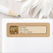 Étiquette Pharmacie - Jarres pour les teintures (En situation)