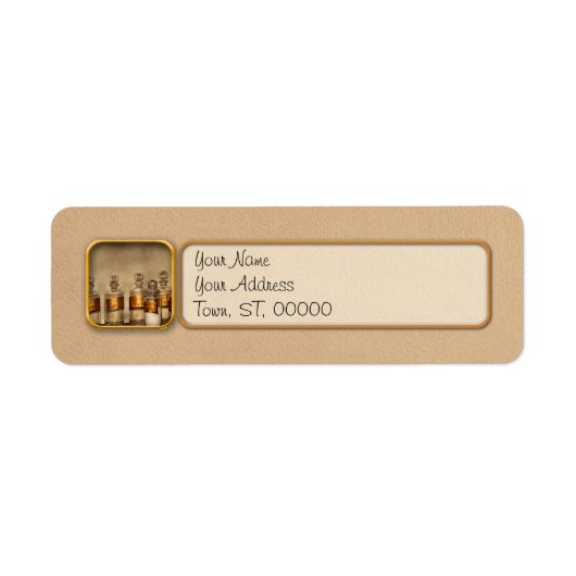 Étiquette Pharmacie - Jarres pour les teintures (Devant)