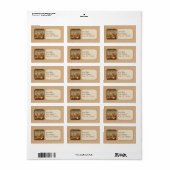 Étiquette Pharmacie - Pots pour teintures (Feuille entière)