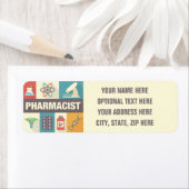 Étiquette Pharmacien Professionnel Iconique Conçu (En situation)