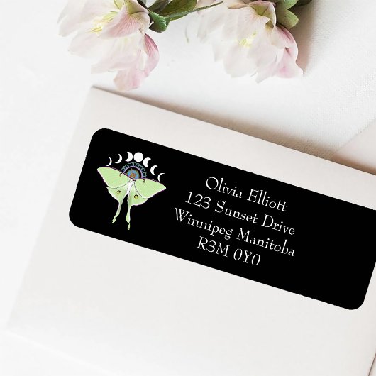 Étiquette Phases Luna Moth Moon