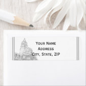 Étiquette Philadelphie Destination Adresse de retour (En situation)