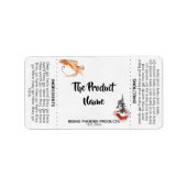 Étiquette *~* Phoenix Cheveux Crème visage Soap de bain (Devant)