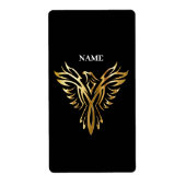 Étiquette Phoenix d'or, élégance (Devant)