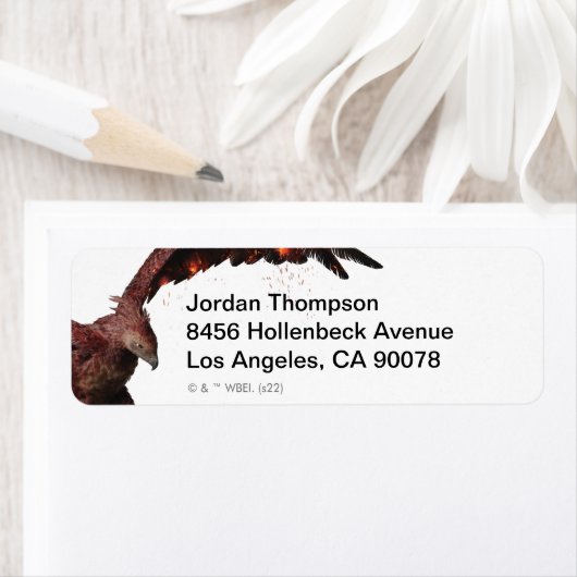 Étiquette Phoenix Flying Graphic (En situation)