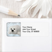 Étiquette phoque bébé de la flocon de neige (En situation)