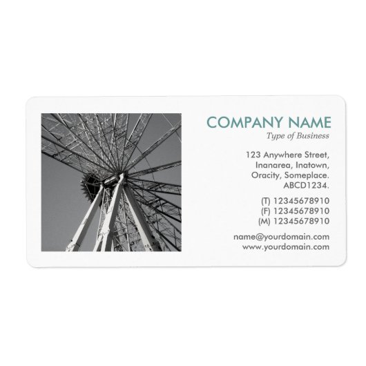 Étiquette Photo carré - Réinventer la grande roue (Devant)