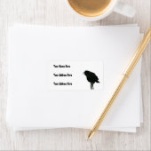 Étiquette Photo Corbeau/Corbeau (En situation)