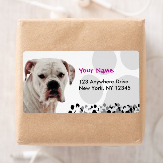 Étiquette Photo de boîte blanche (En situation)