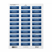 Étiquette Photo de Bold Script Lake Tahoe (Feuille entière)