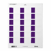 Étiquette Photo de cuir violet. (Feuille entière)