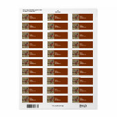 Étiquette Photo de faisan (Feuille entière)