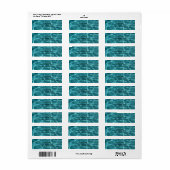 Étiquette Photo de piscine Aqua Green (Feuille entière)