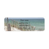 Étiquette Photo de plage (Devant)