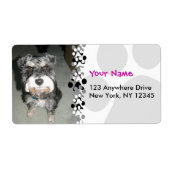 Étiquette Photo de Schnauzer miniature (Devant)