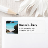 Étiquette Photo de Tropical Island Coast & Sea (En situation)