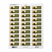 Étiquette Photo de vache (Feuille entière)